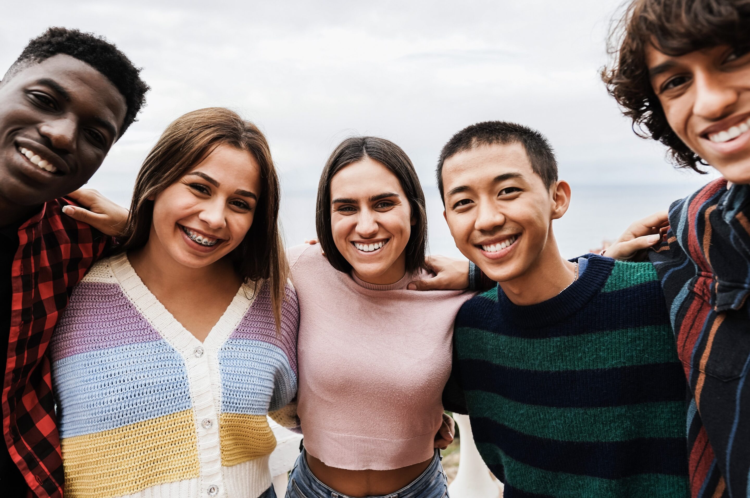 teens having fun